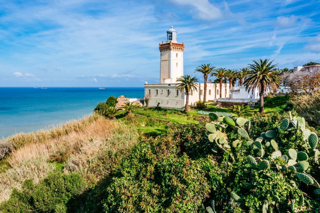 Cap spartel lies about 14km west from Tangier, with his lighthouse (Closed) it is a famous place where the mediterranean and atlantic sea join. It is the northwestern extremity of the African Atlantic coast.