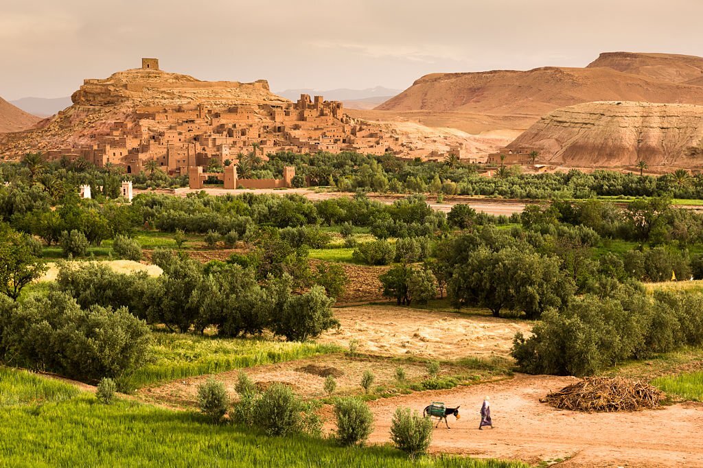 Morocco, Kasbah Ait Benhaddou near Ouarzazate