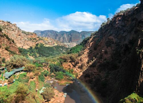 High Atlas routes and surrounding valleys